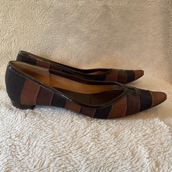 Vintage Salvatore Ferragamo Brown Flats - Picture 3 of 11